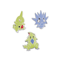 Larvitar, Pupitar & Tyranitar Pokémon Pins (3-Pack)