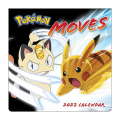 Pokémon Moves 2027 Wall Calendar