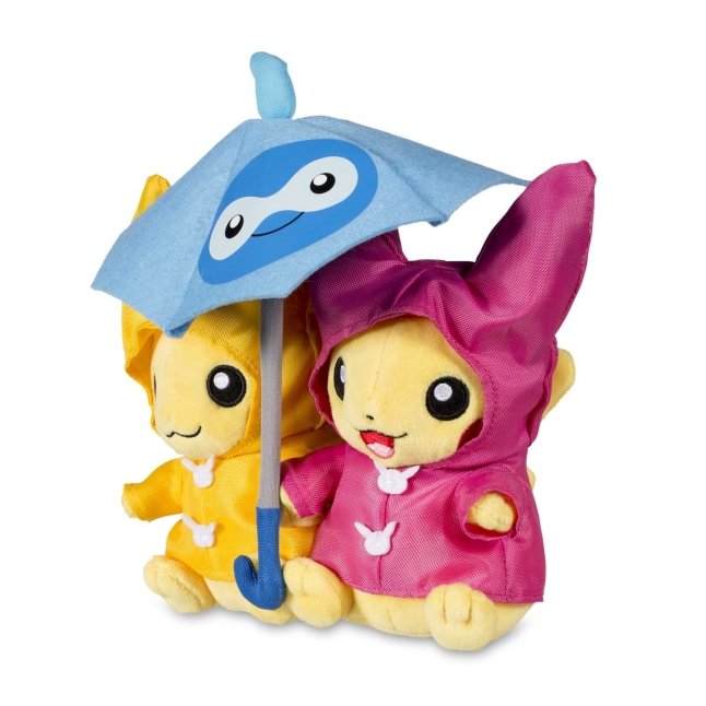 Paired Pikachu Celebrations: Umbrella for Two Pikachu Poké Plush - 9 In.