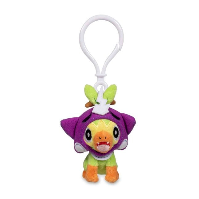 Grookey Pokémon Pumpkin Party Poké Plush Key Chain
