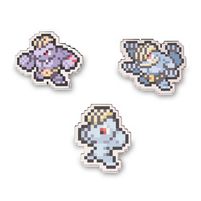 Machop, Machoke & Machamp Pokémon Pixel Pins (3-Pack)