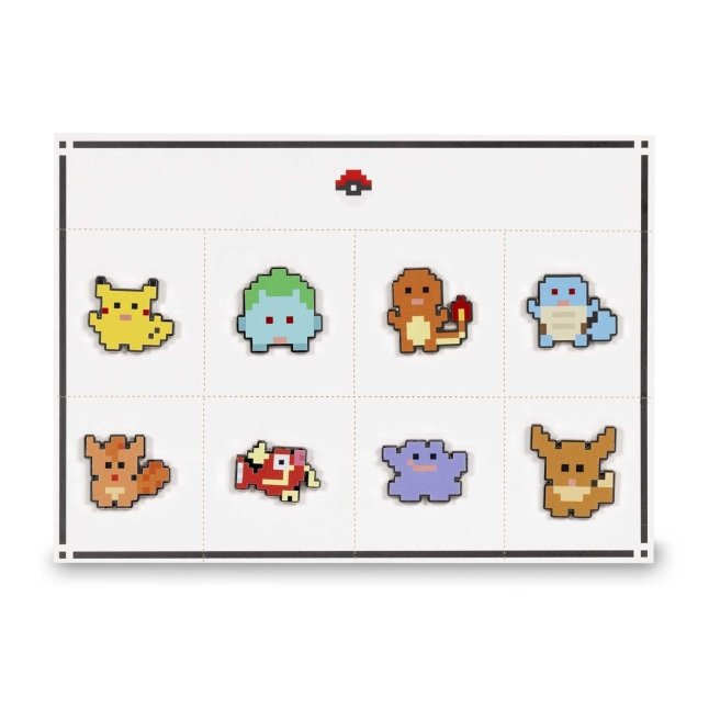 Pokémon Block Art Party Tear-Away Pins (8-Pack)