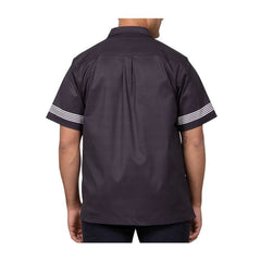 Pikachu Racing Black Short-Sleeve Button-Up Shirt - Adult