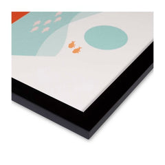 Lapras Mountains Orange Framed Wall Art
