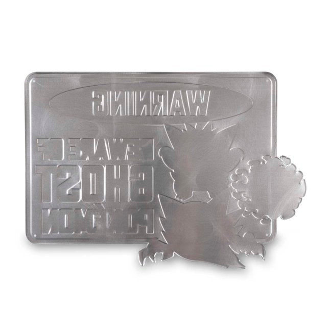 Ghost Warning Pokémon Spooky Celebration Metal Sign