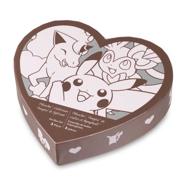 Pikachu, Galarian Ponyta & Sylveon Pin Box Set (3-Pack)