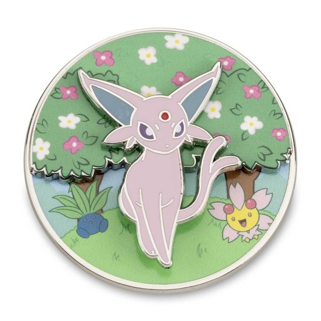 Espeon Flower Wonderland Pokémon Spinning Scenes Pin