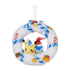 Pikachu & Piplup Pokémon Undersea Holiday Wreath Plush - 7 In.