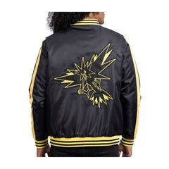 Zapdos Pokémon Jackets Black Insulated Snap-Down Jacket - Adult