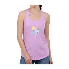 Espeon & Umbreon Summer Fun Purple Fitted Racerback Tank Top - Women