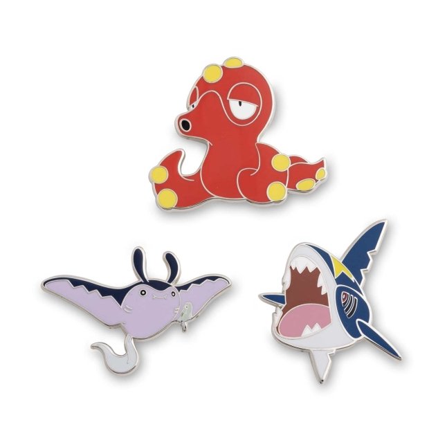 Octillery, Mantine & Sharpedo Pokémon Pins (3-Pack)