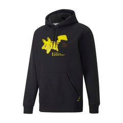 PUMA × Pokémon: Pikachu Puma Black Fleece Pullover Hoodie - Adult