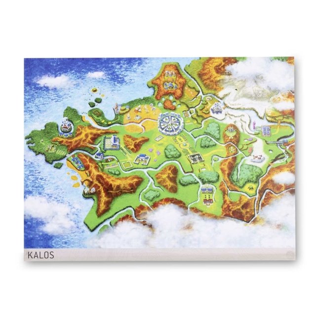 Kalos Pokémon Region Maps Poster
