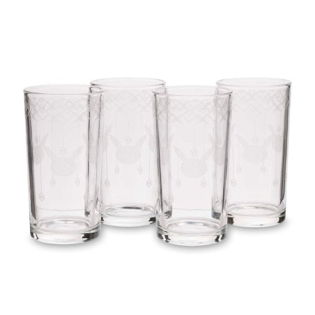 Pikachu Pokémon Winter Wonders 16 oz. Glass Tumblers (4-Pack)