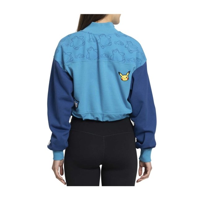 Snorlax Pokémon Lounge Blue Half Zip Sweatshirt - Women
