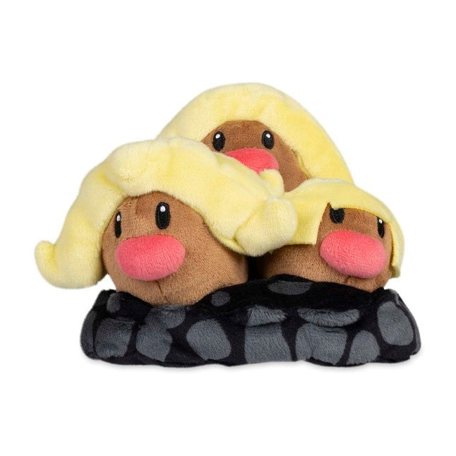 Alolan Dugtrio Sitting Cuties Plush - 6 In.