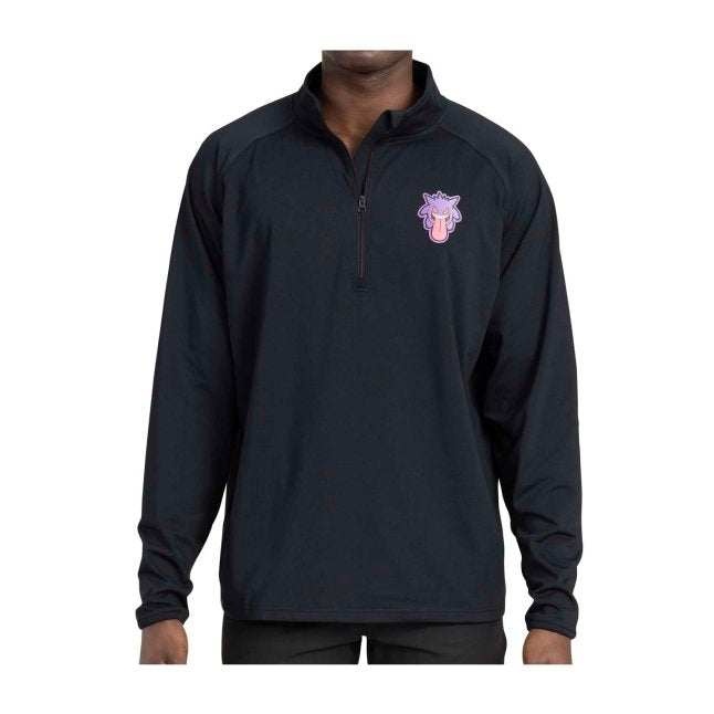 Gengar Pokémon Clubhouse Black Quarter-Zip Pullover Sweatshirt - Men