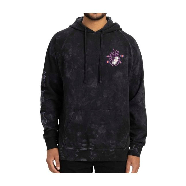Gengar Black Mineral-Wash Pullover Hoodie - Adult