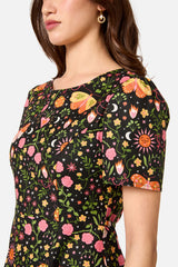 Folk Art Midi Dress