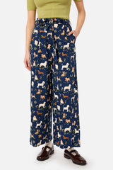 Cute Dogs Culotte Wide Leg Pants