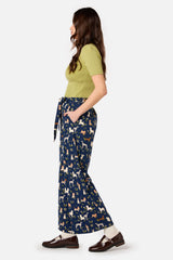 Cute Dogs Culotte Wide Leg Pants
