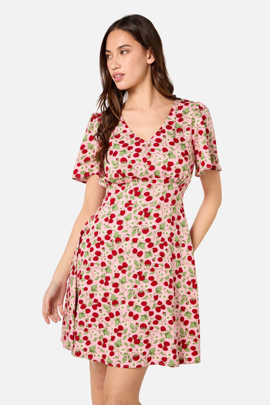 Raspberry Mini Dress