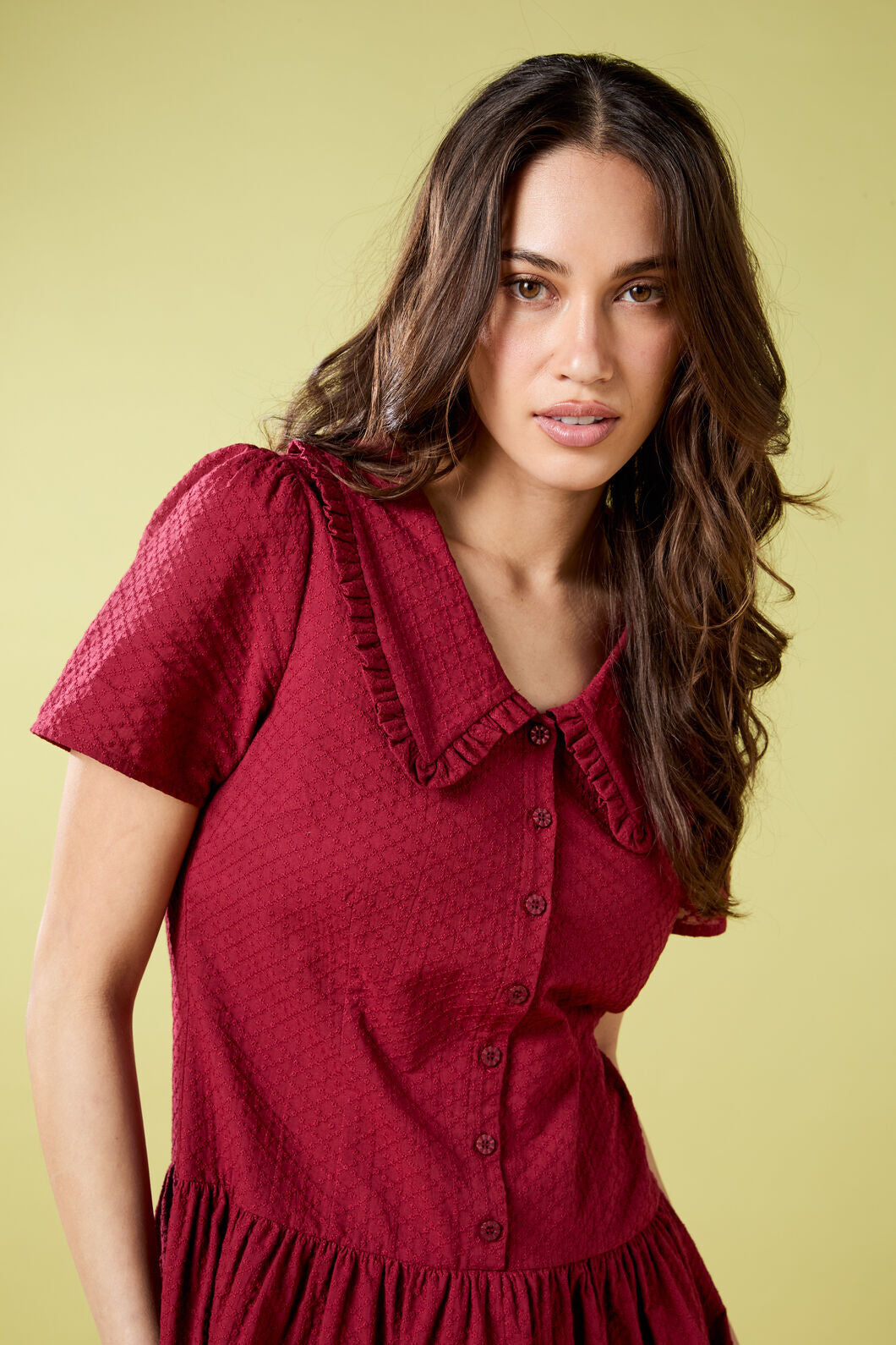 Andrea Drop Waist Mini Dress