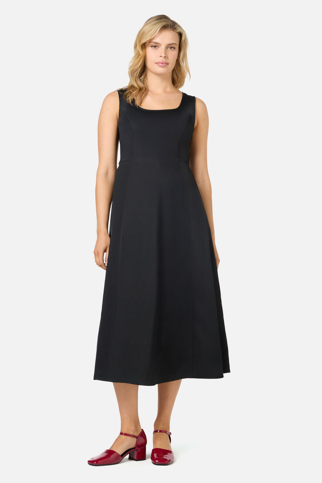 Delphine Classic Cotton Midi Dress