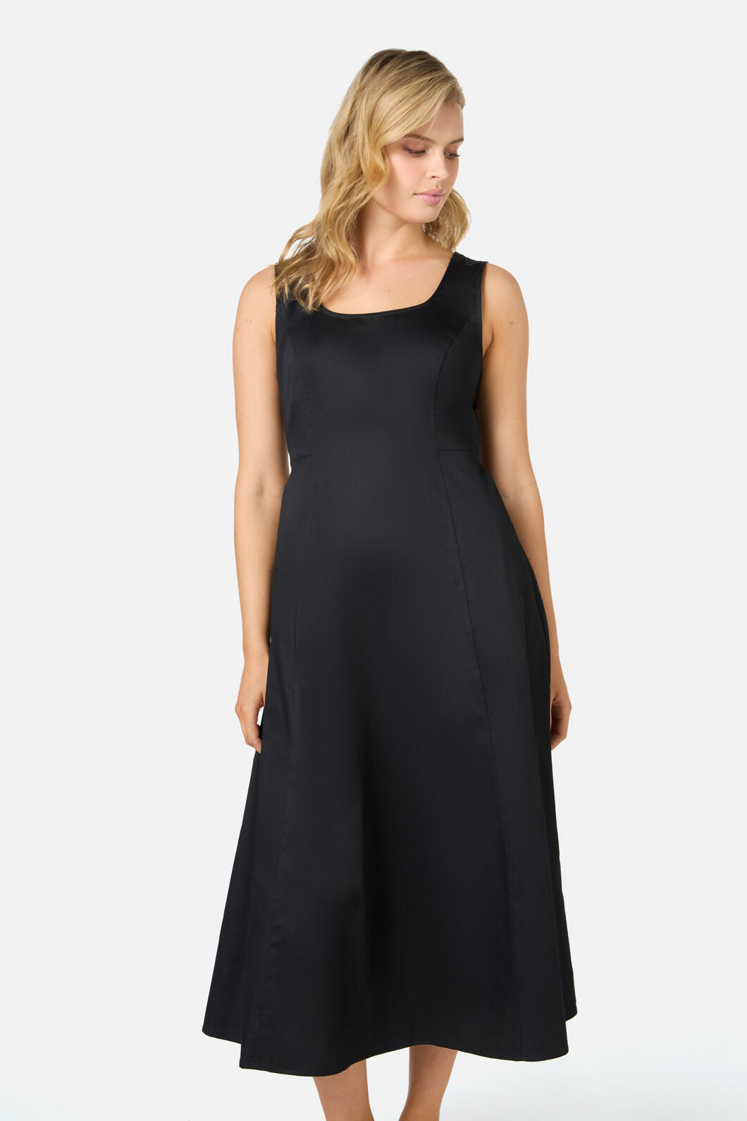 Delphine Classic Cotton Midi Dress
