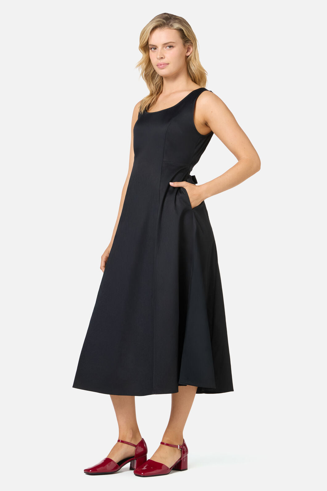 Delphine Classic Cotton Midi Dress