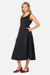 Delphine Classic Cotton Midi Dress