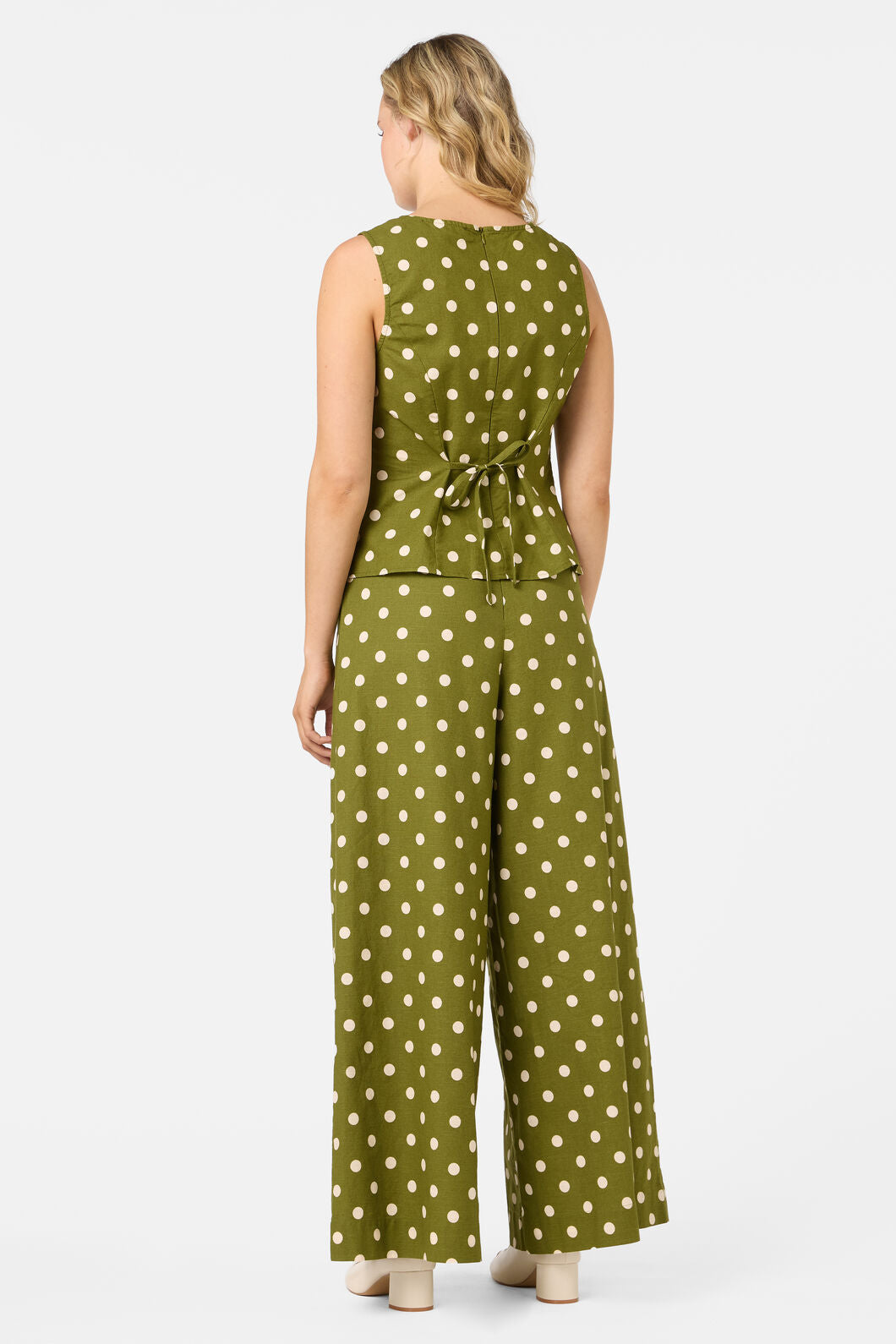Polka Dot Shell Top