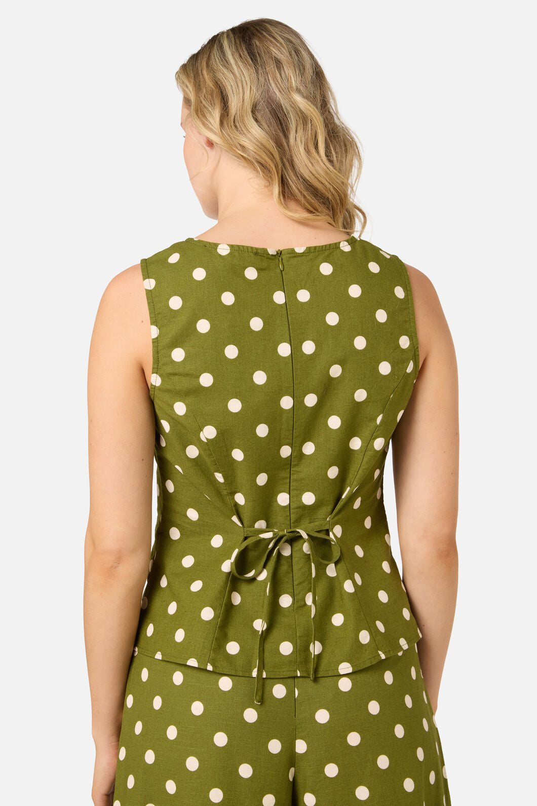 Polka Dot Shell Top