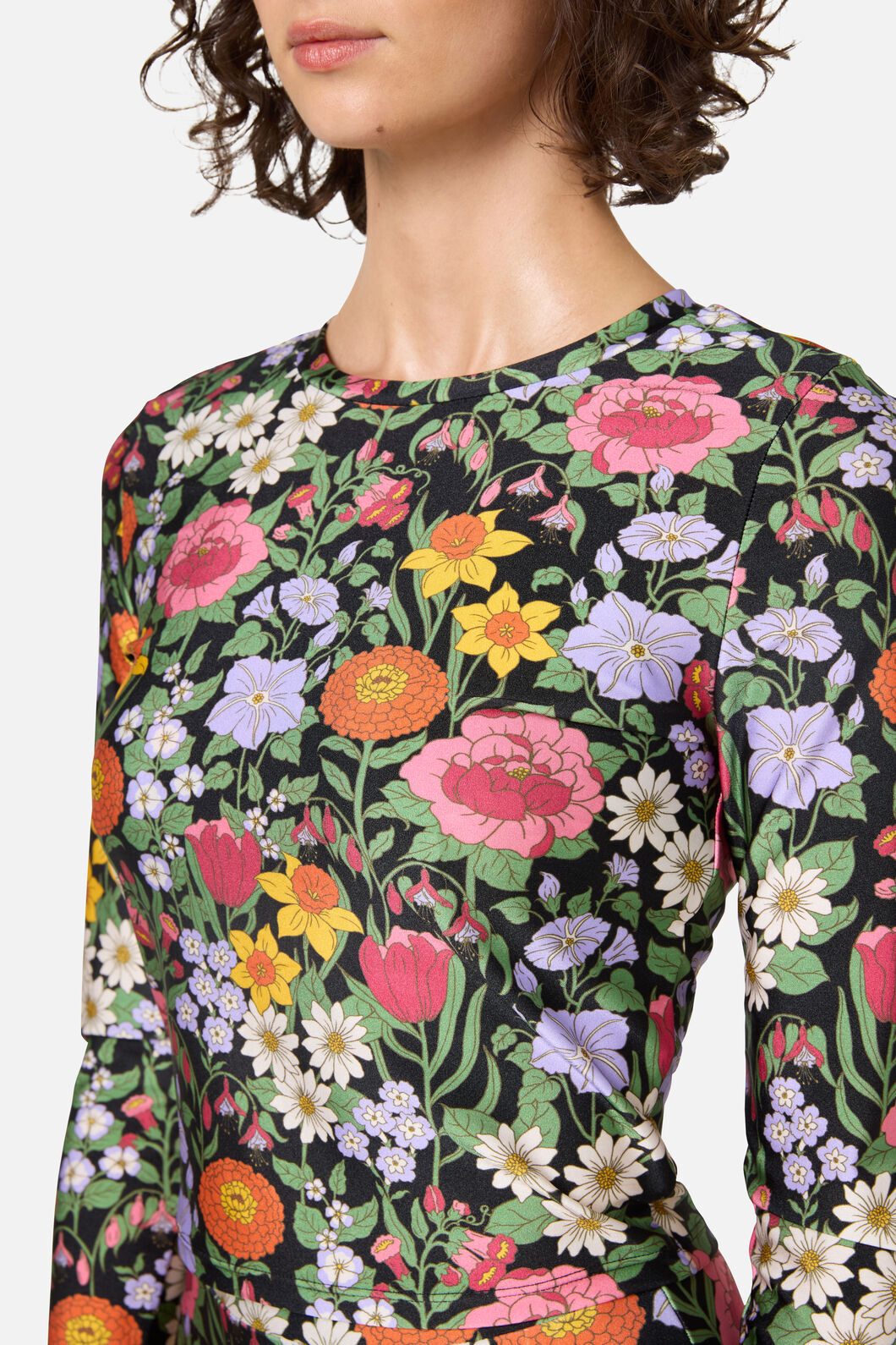 Floral Field Rashie Swim Top