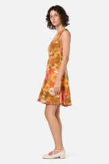 Nellie 70's Floral Mini Dress