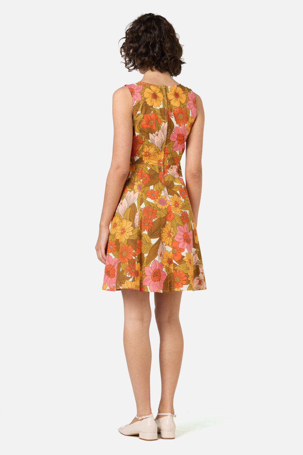 Nellie 70's Floral Mini Dress