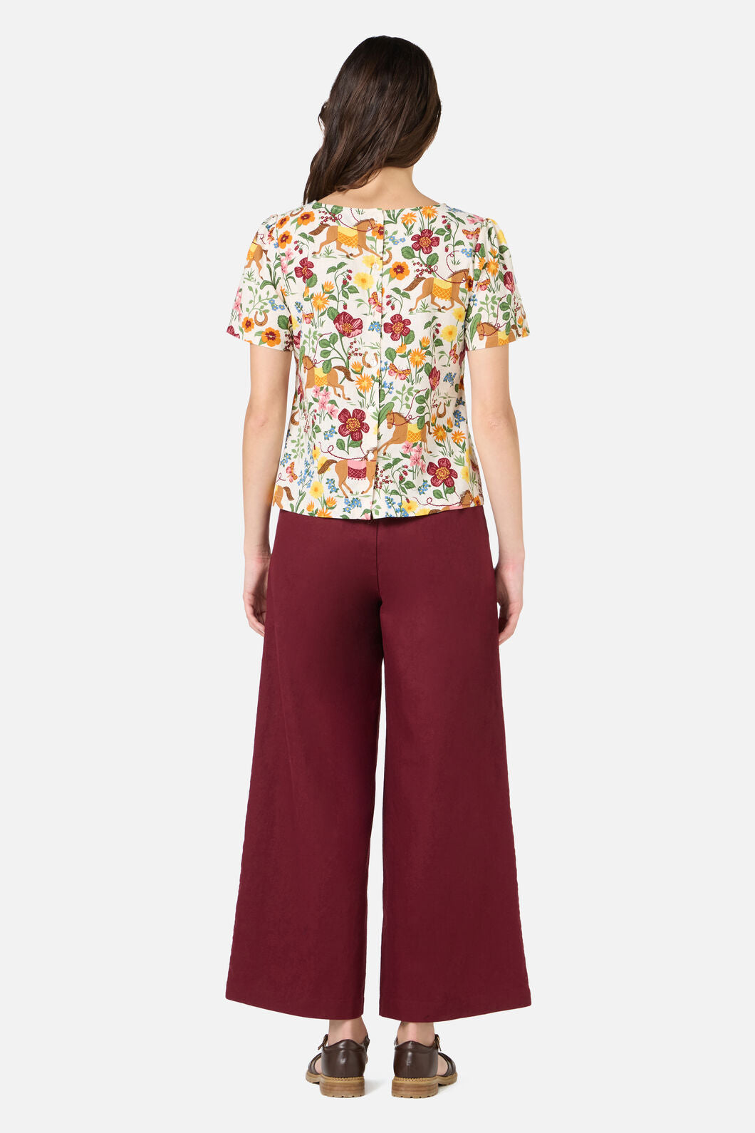 Fancy Horses Short Sleeve Top
