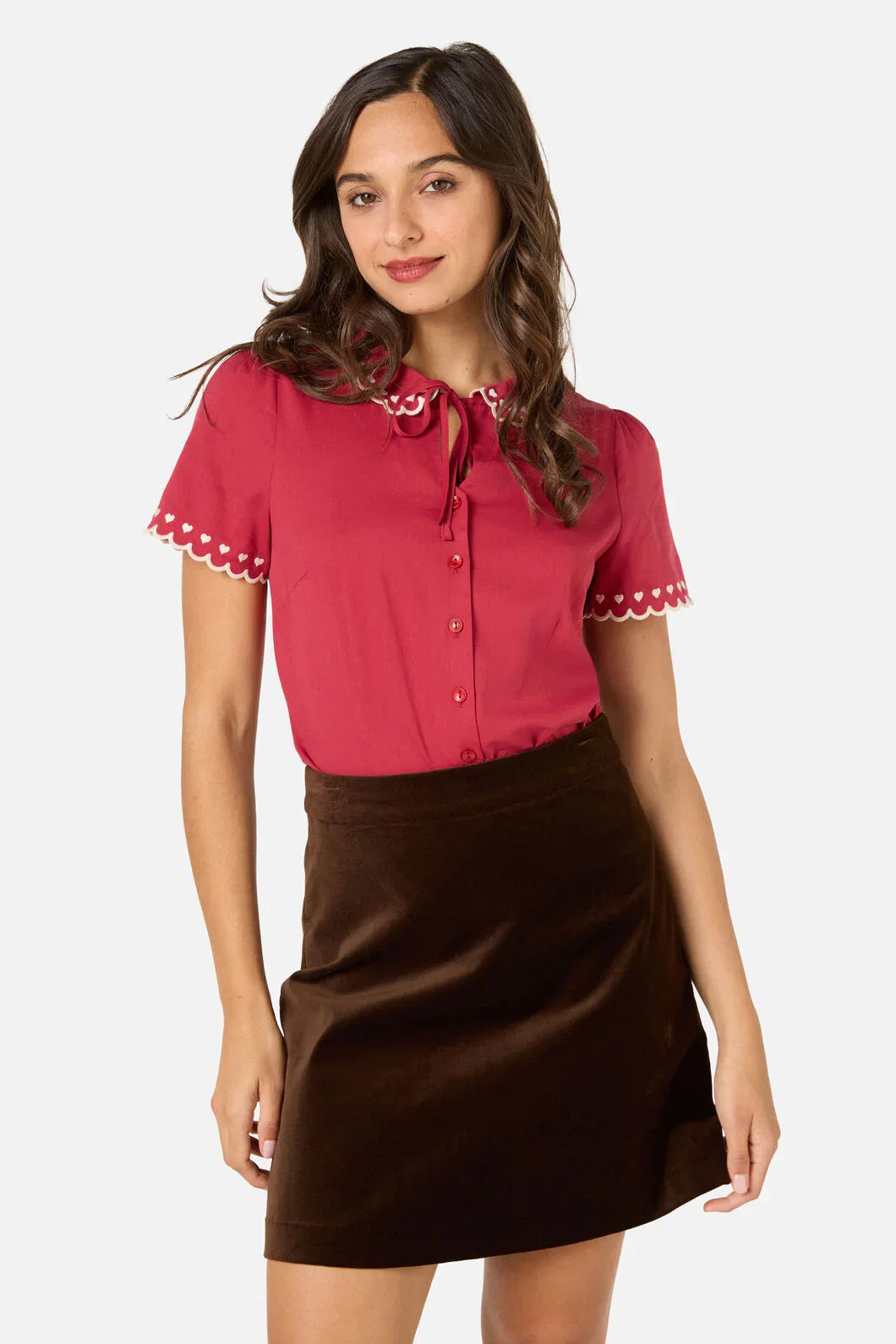 Sweet Heart Embroidered Blouse