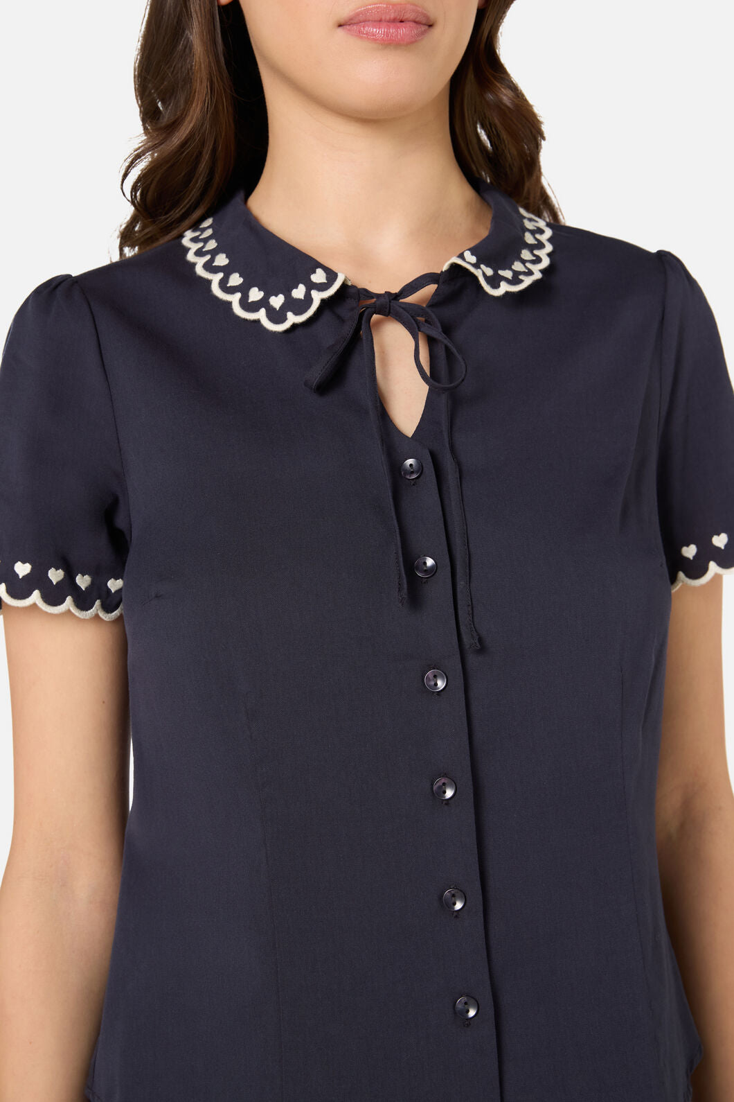 Sweet Heart Embroidered Blouse