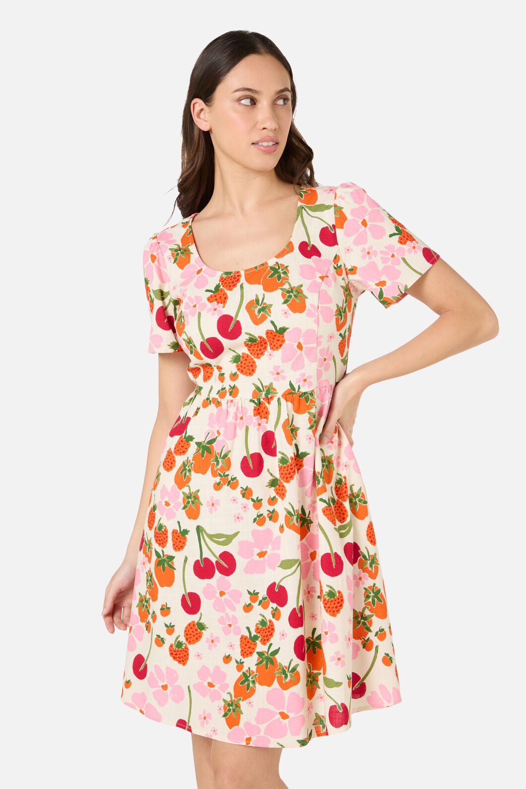 Berries N Cream Mini Dress