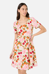 Berries N Cream Mini Dress