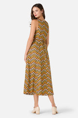 Sally Retro Midi Dress