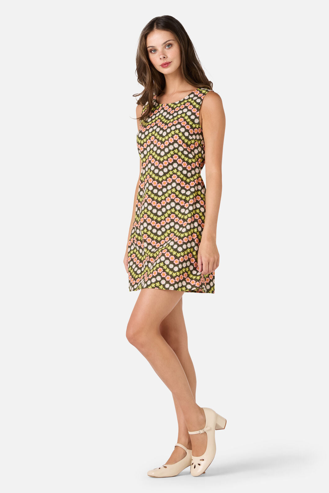 Sally Retro Mini Shift Dress