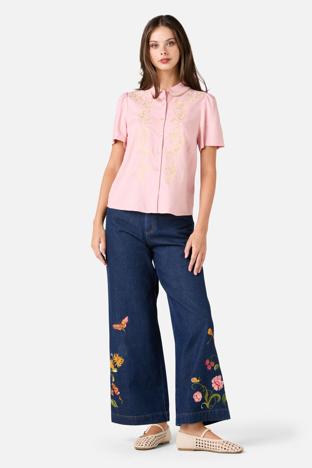 Whimsical Embroidered Blouse
