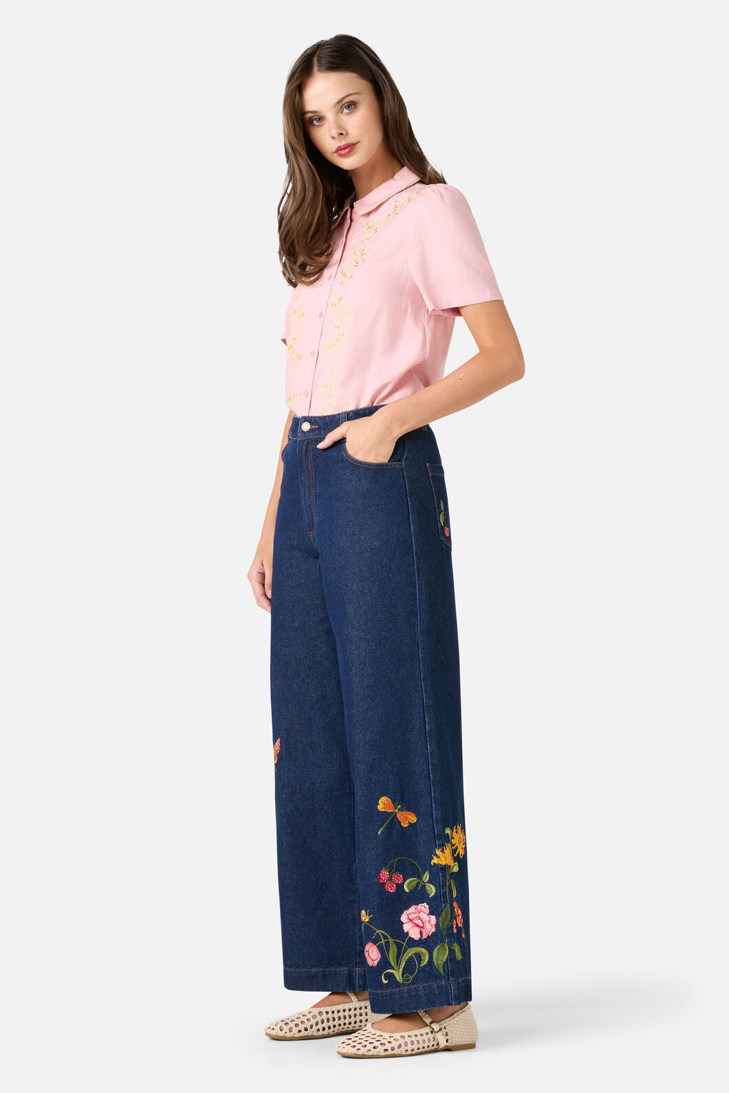 Whimsical Embroidered Blouse