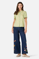 Whimsical Embroidered Blouse