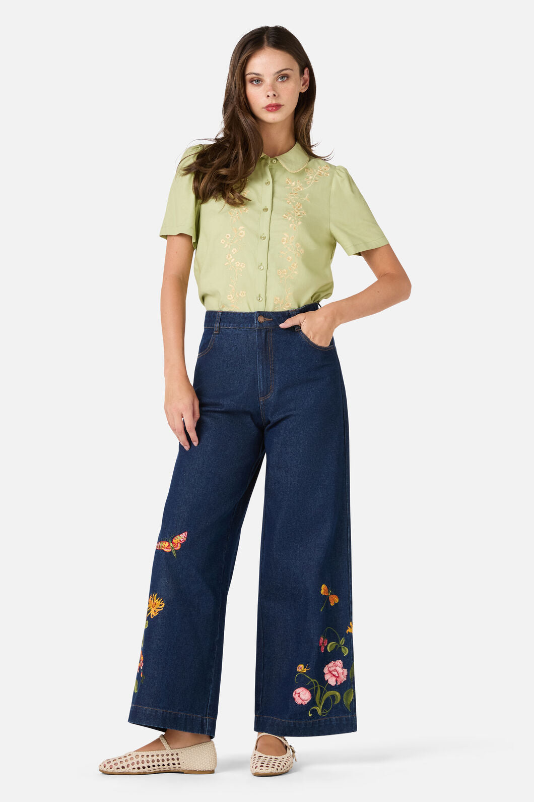 Whimsical Embroidered Blouse