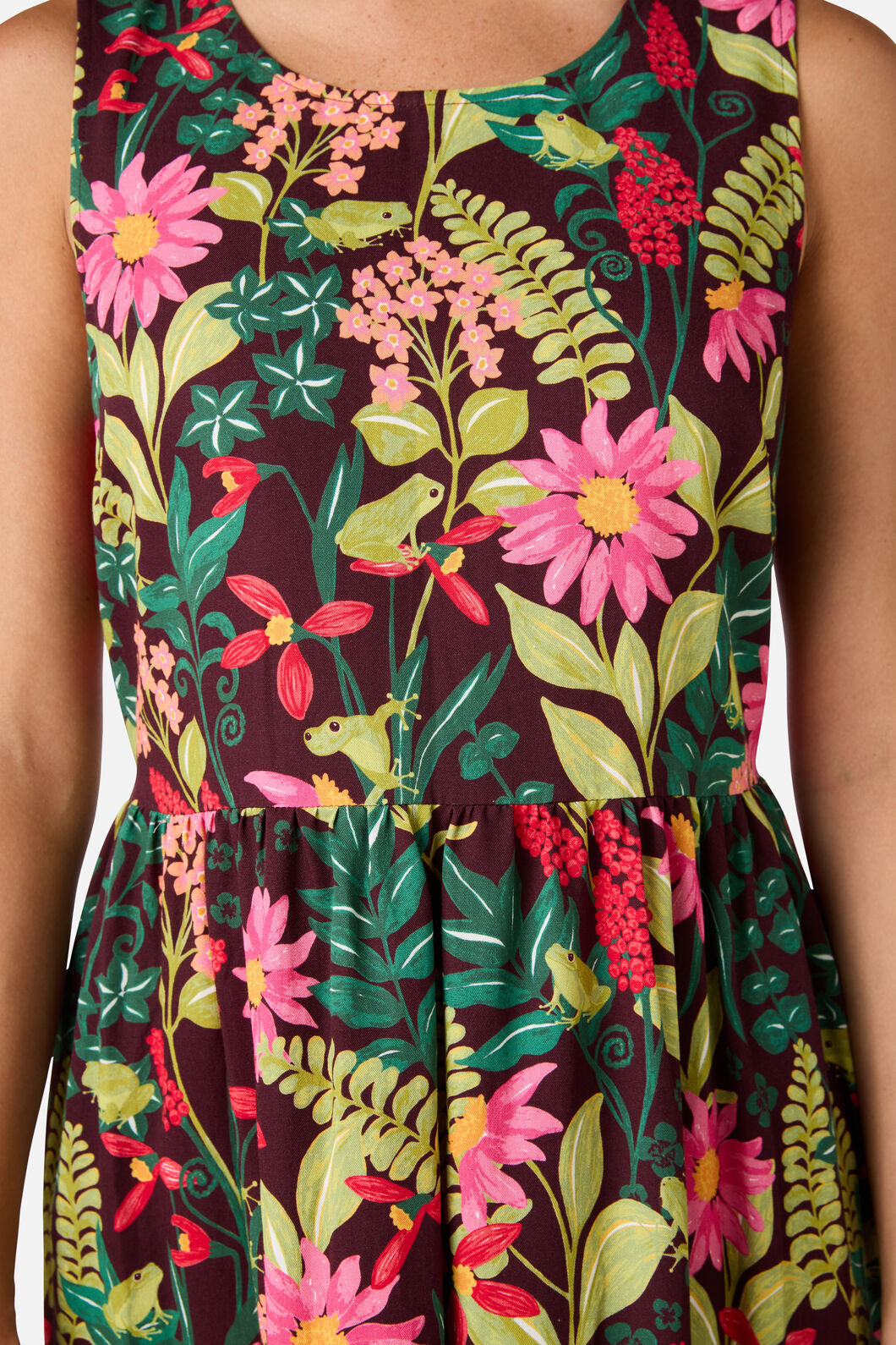 Tiana Tree Frog Midi Dress