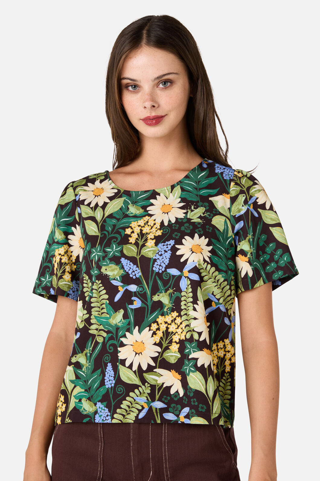 Tiana Tree Frog Short Sleeve Top