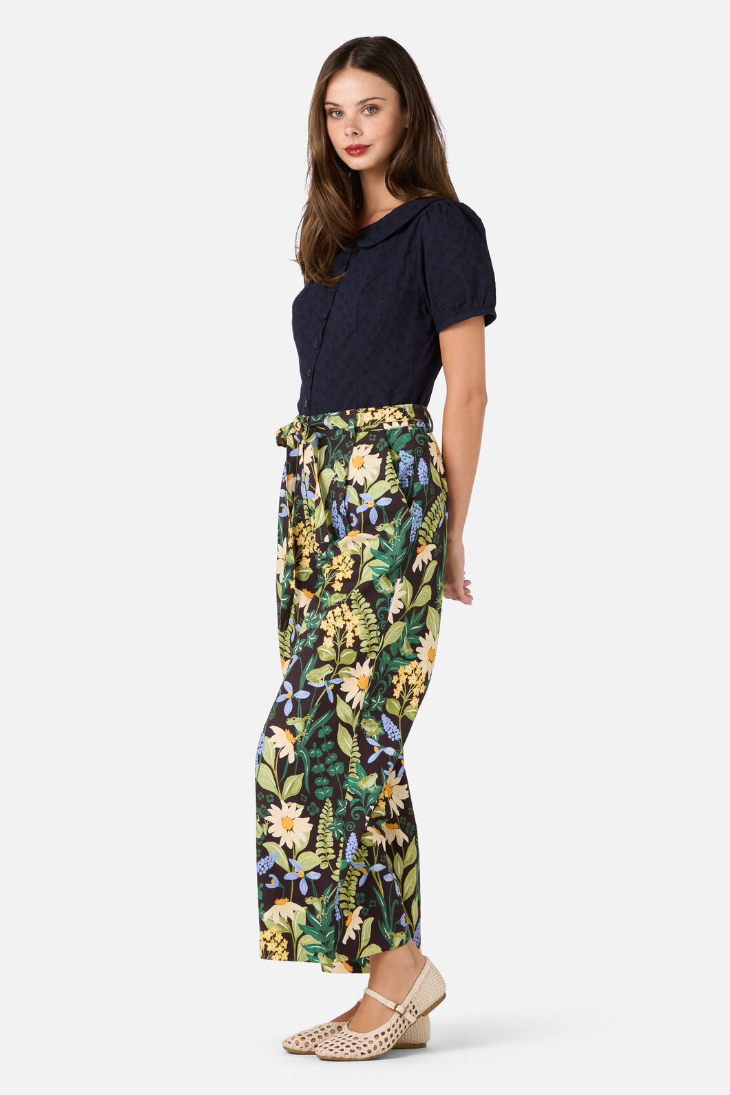 Tiana Tree Frog Wide Leg Pant